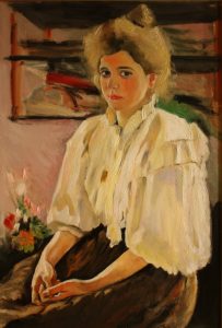 María Lvov por Valentín Serov. Una copia